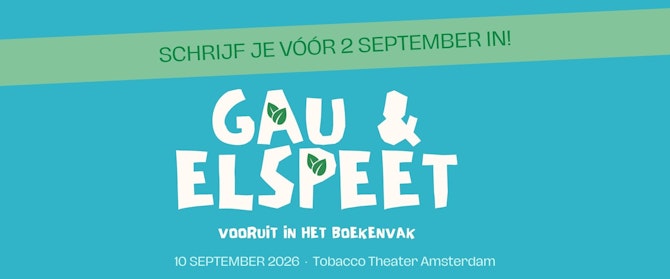 Tekstbalk: Schrijf je vóór 1 september in! Daaronder logo van GAU/Elspeet Voorui