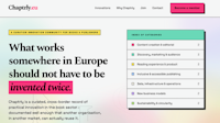Screenshot webpagina Chaptrly.eu