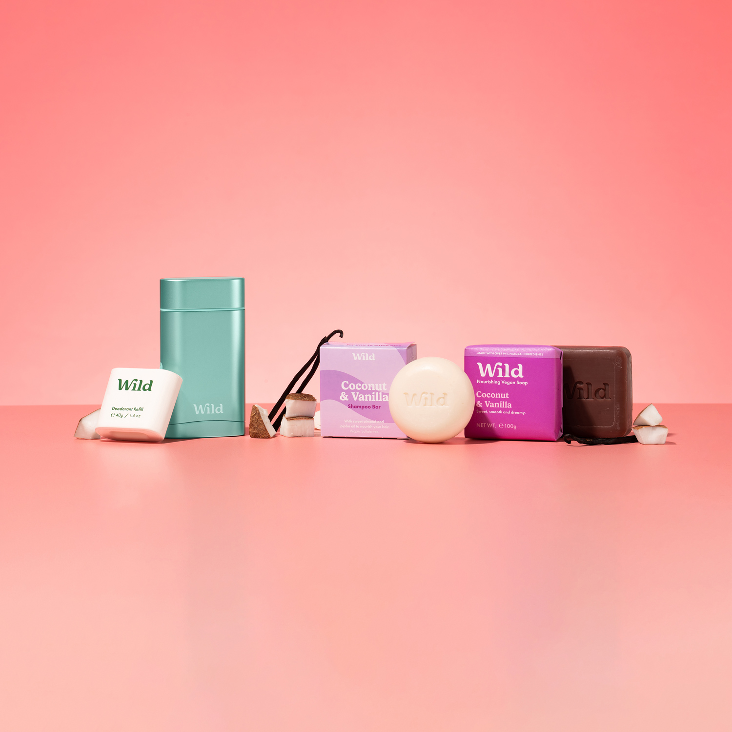 Shampoo & Soap Bar & Deodorant Starter Pack Wild UK