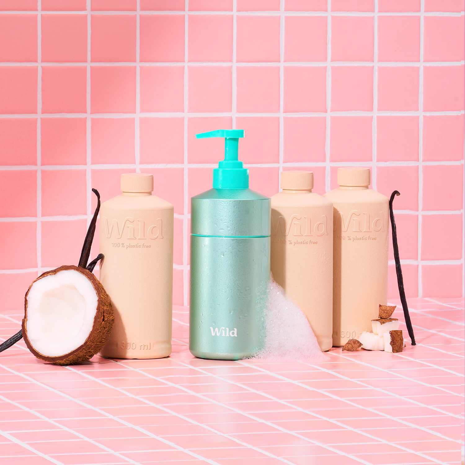 Coconut & Vanilla Body Wash Trio Wild UK