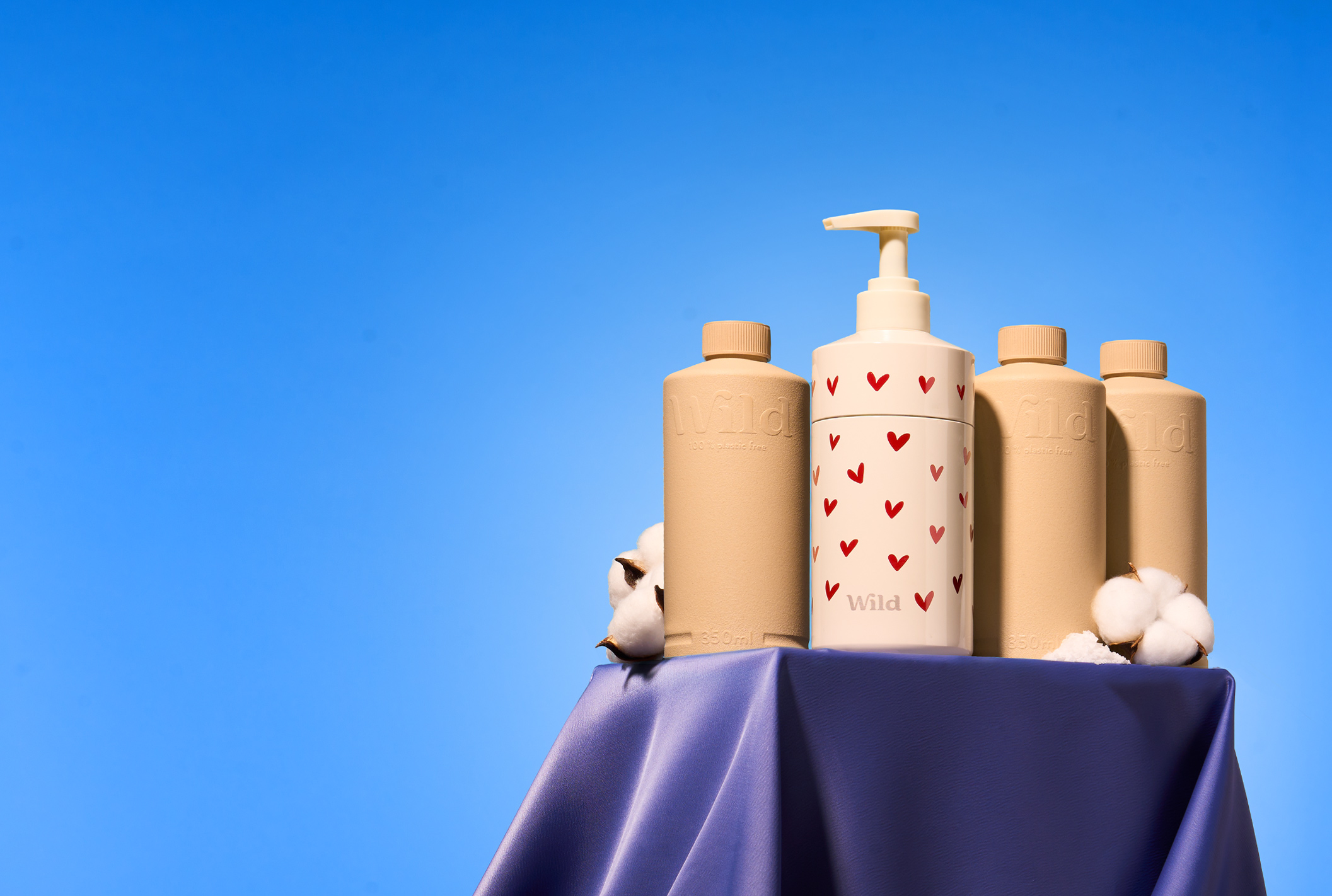 Fresh Cotton & Sea Salt Body Wash Trio - Wild UK Fresh Cotton & Sea Salt Body Wash Trio - Wild UK