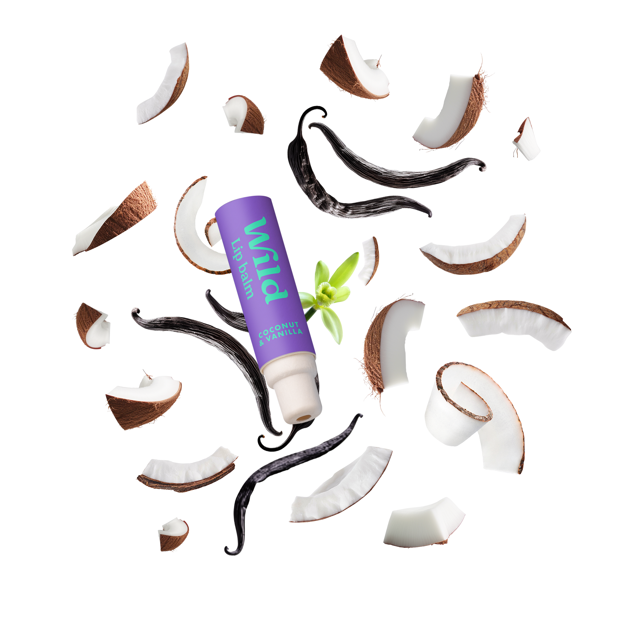 Caption: a tube of toothpaste surrounded by broken pieces of toothpaste