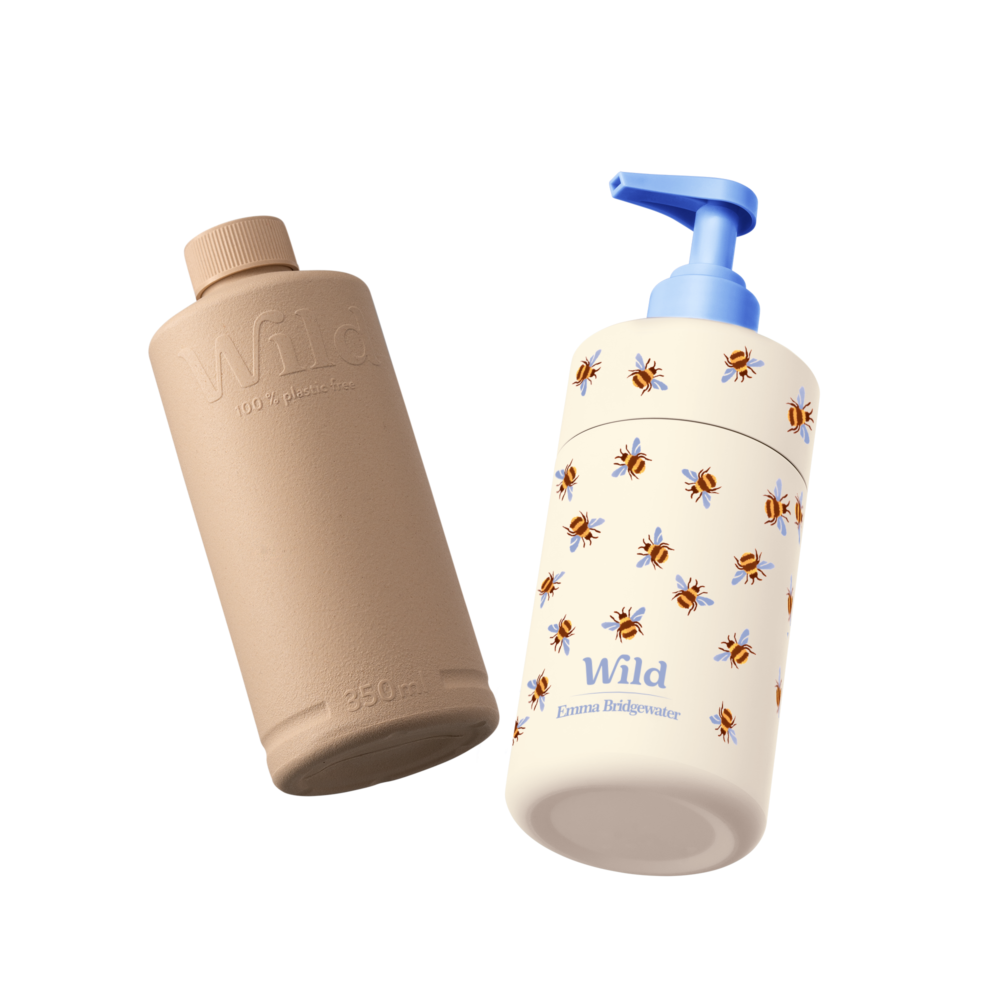 Natural body wash refillable organic shower gels