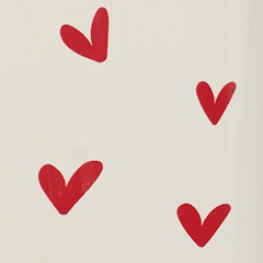 Red Love Heart case design