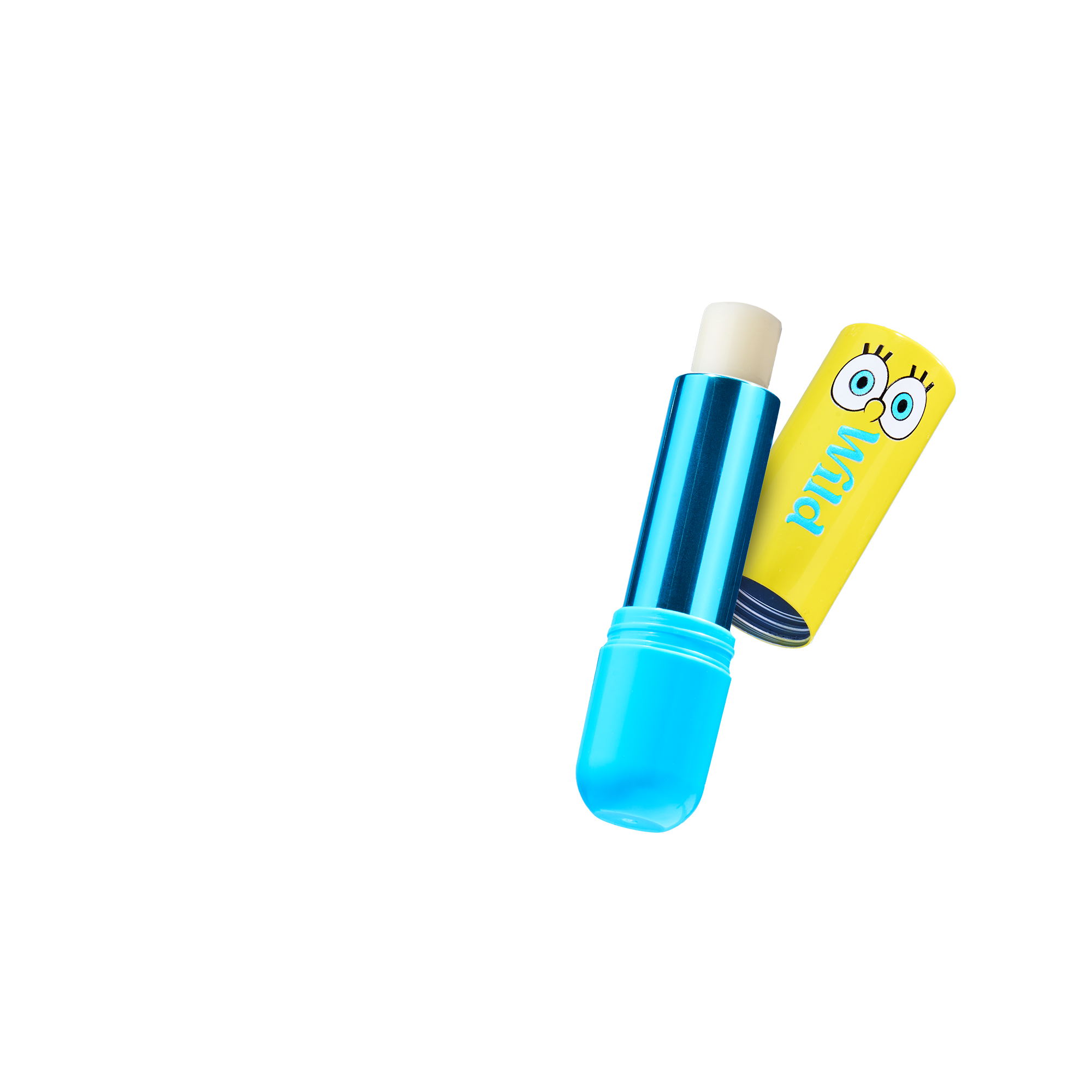 Légende : un tube de dentifrice avec un personnage de dessin animé dessus