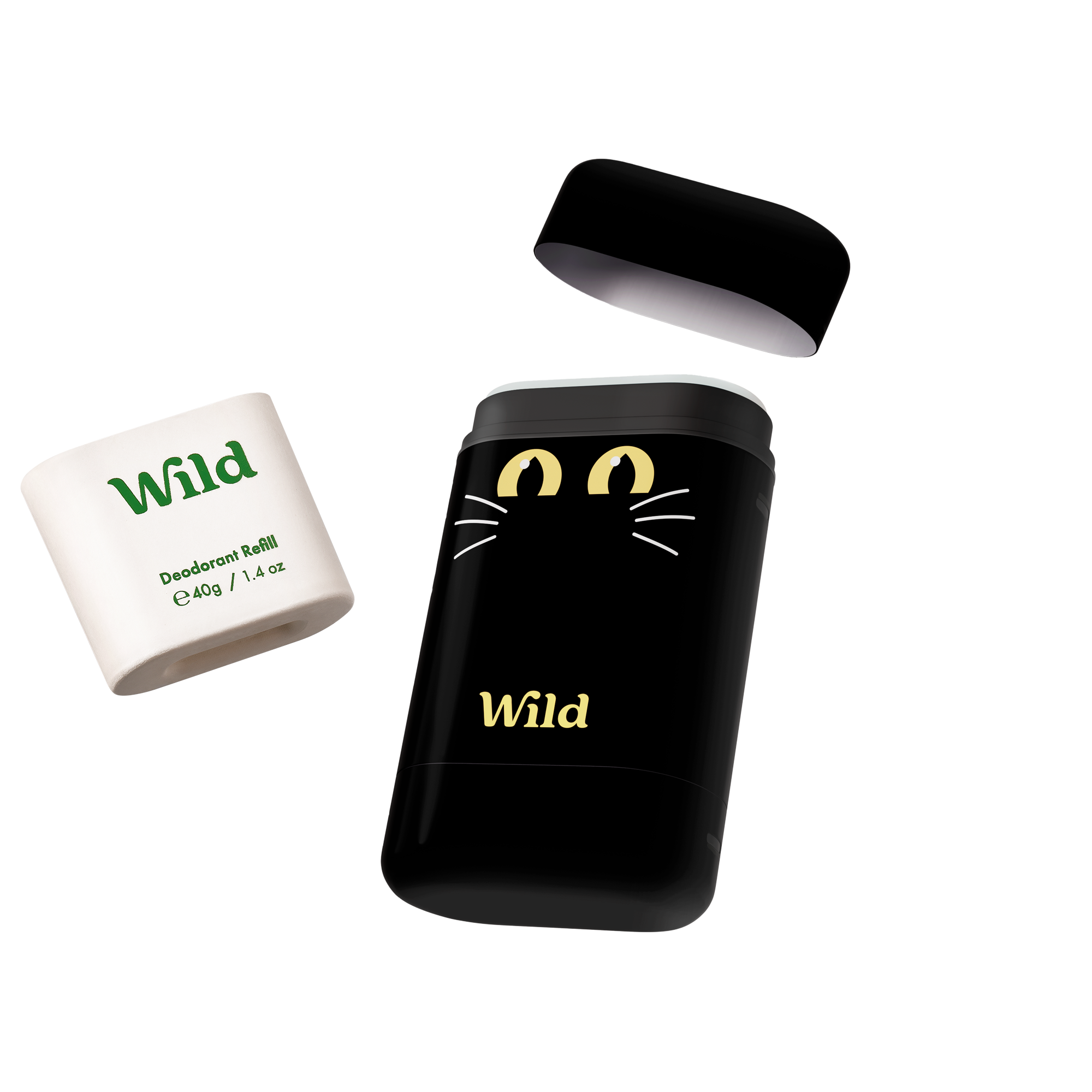 Caption: a black canister with a cat face on it next to a roll of toilet