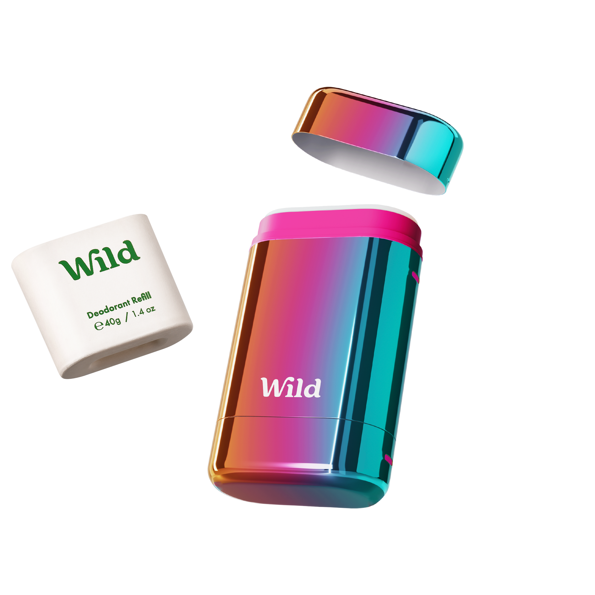 Caption: a rainbow colored lighter next to a lighter holder