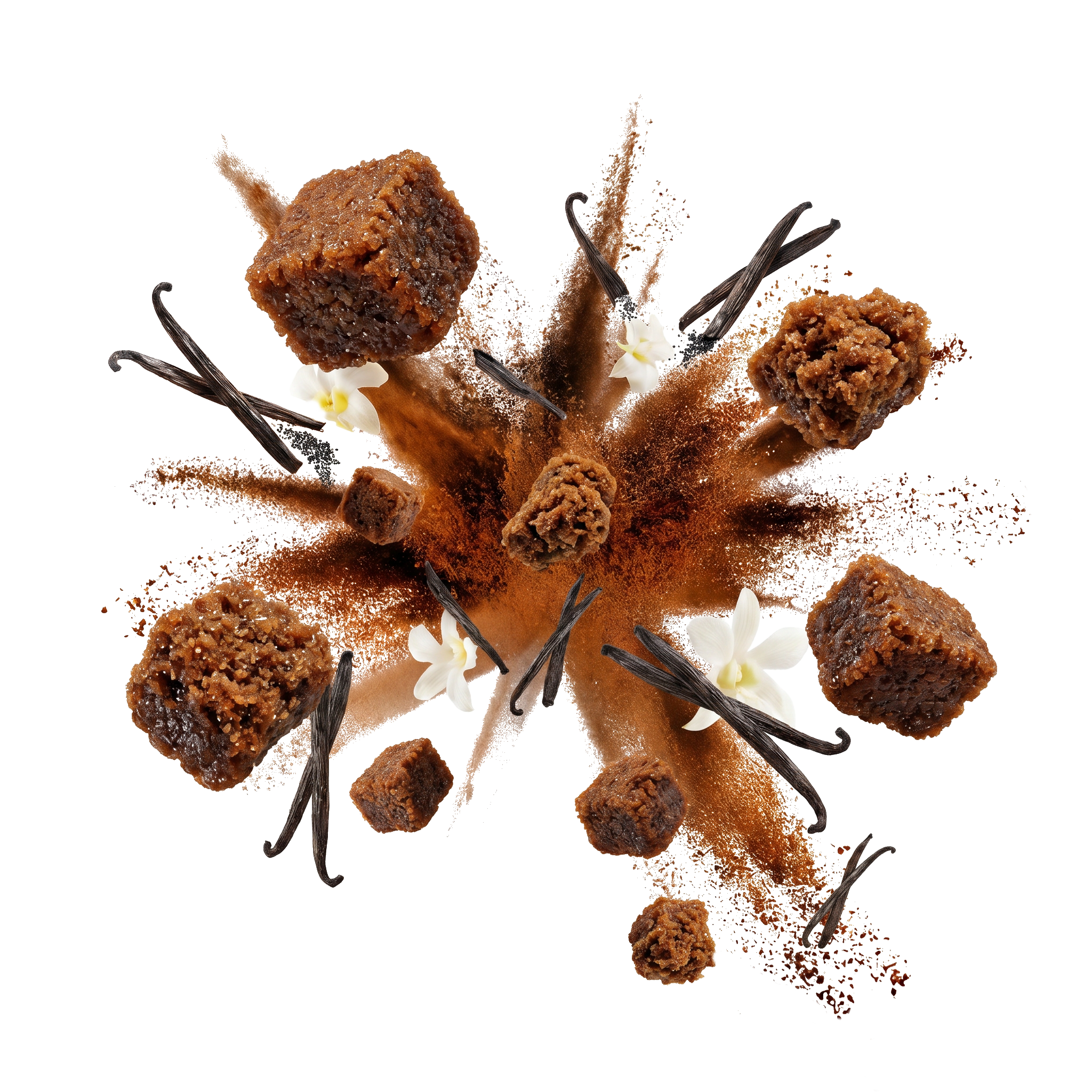 Caption: a picture of some food on a white background