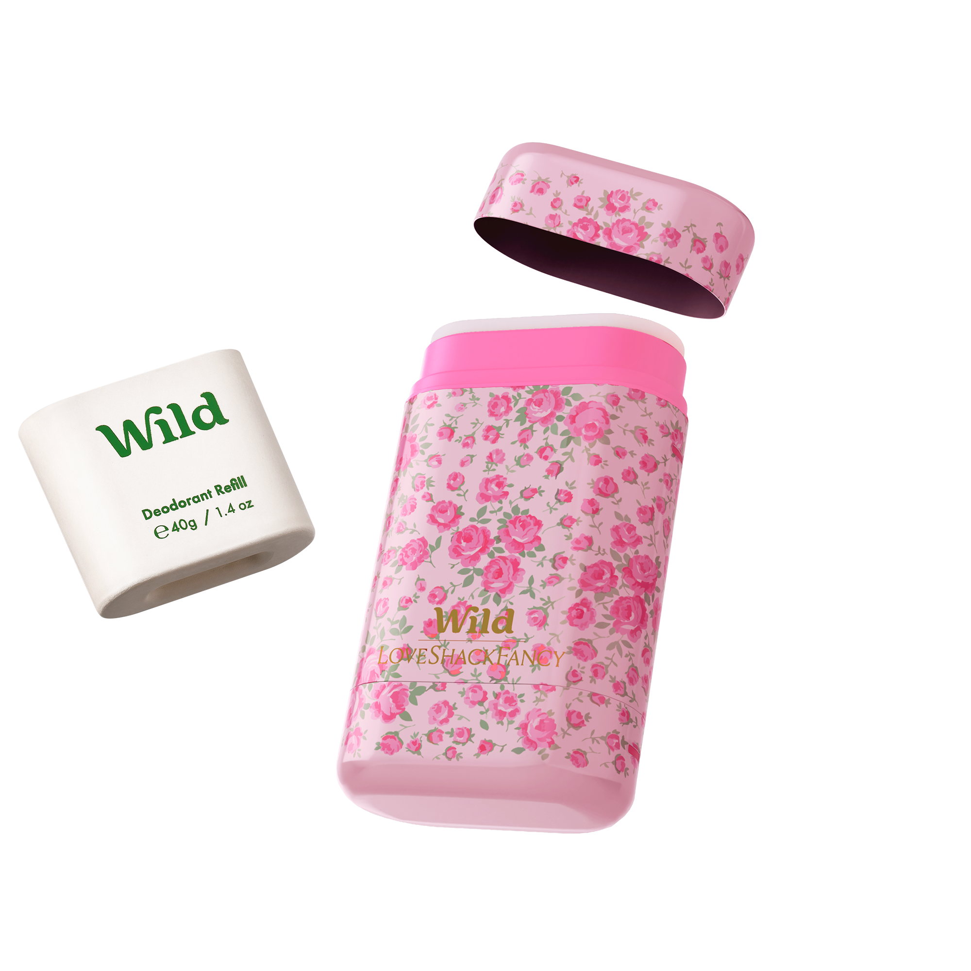 Caption: a pink and white pill bottle next to a pink and white pill bottle