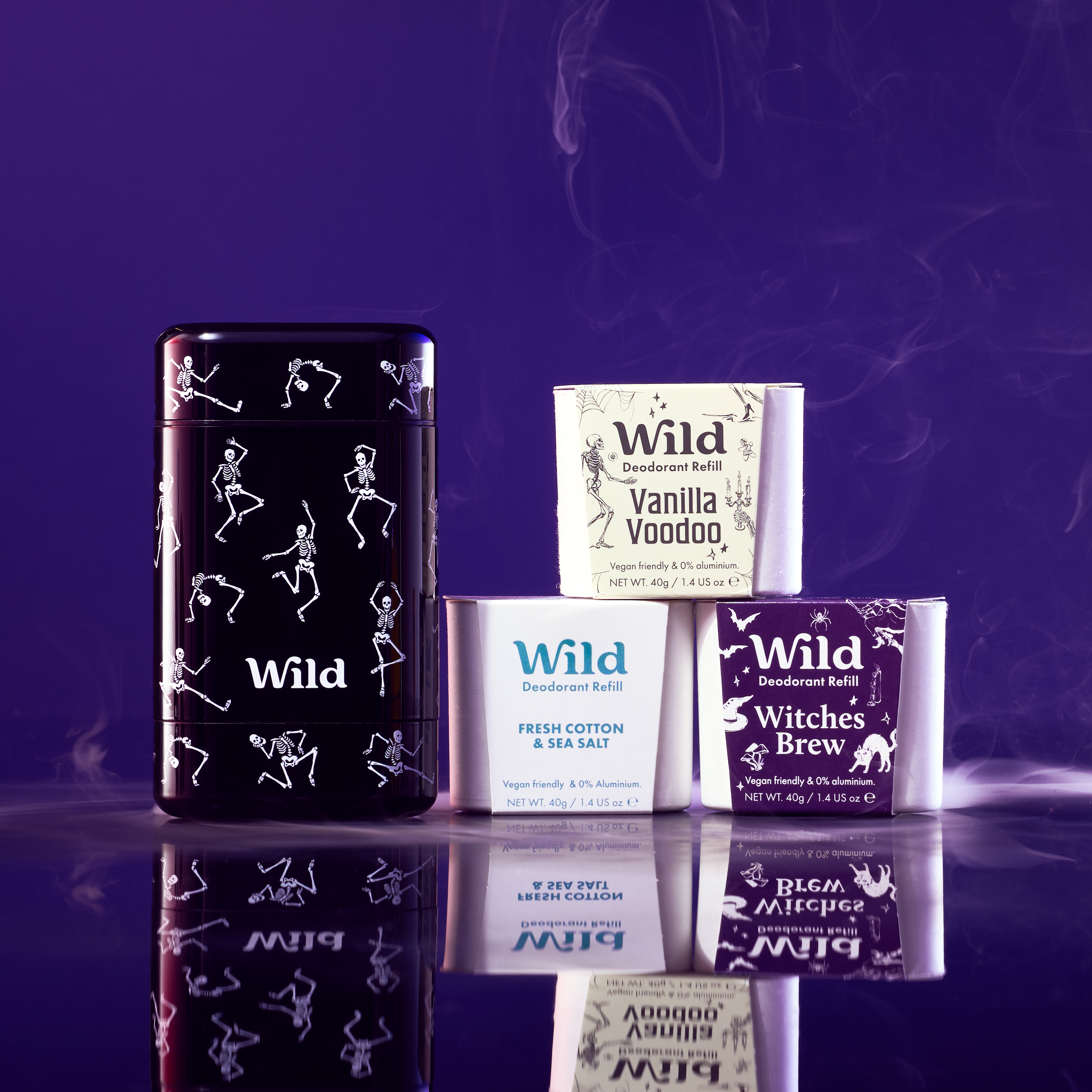Wild Halloween deodorant case and refills