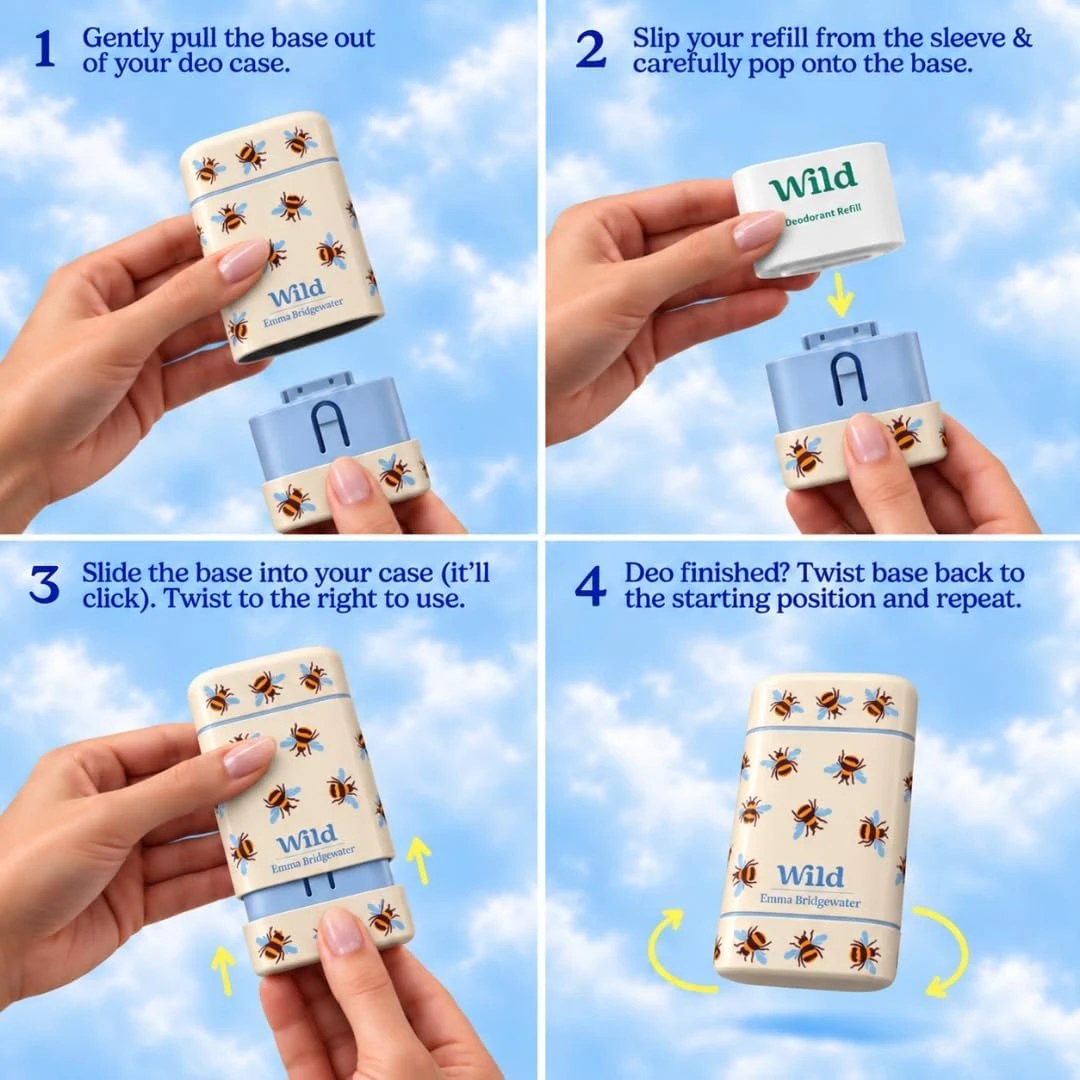 How to refill your Wild deodorant in 4 steps