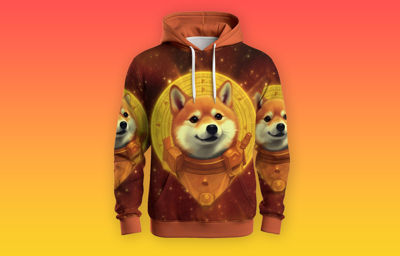 Dogecoin custom hoodie merch