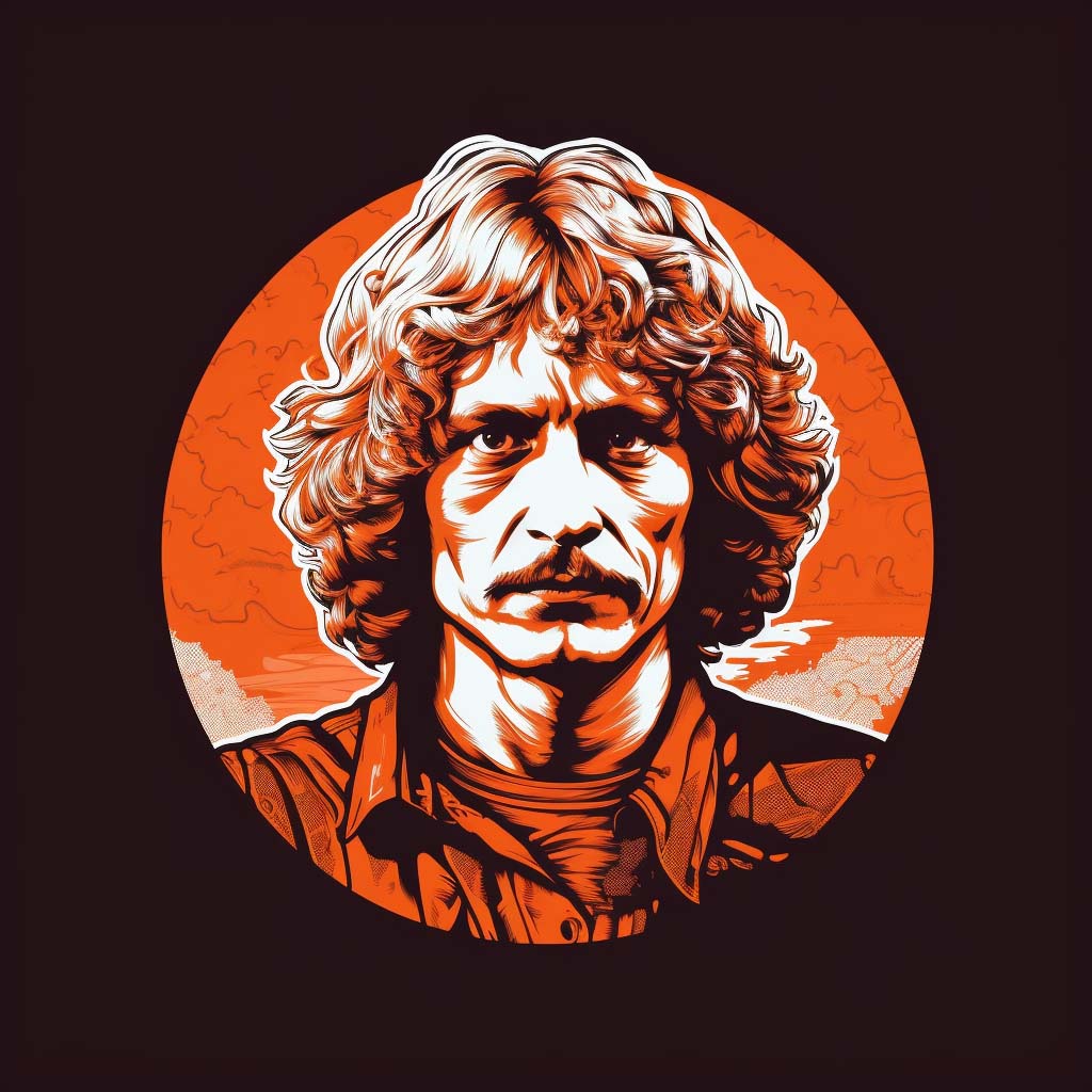 Bob Marlee orange and white