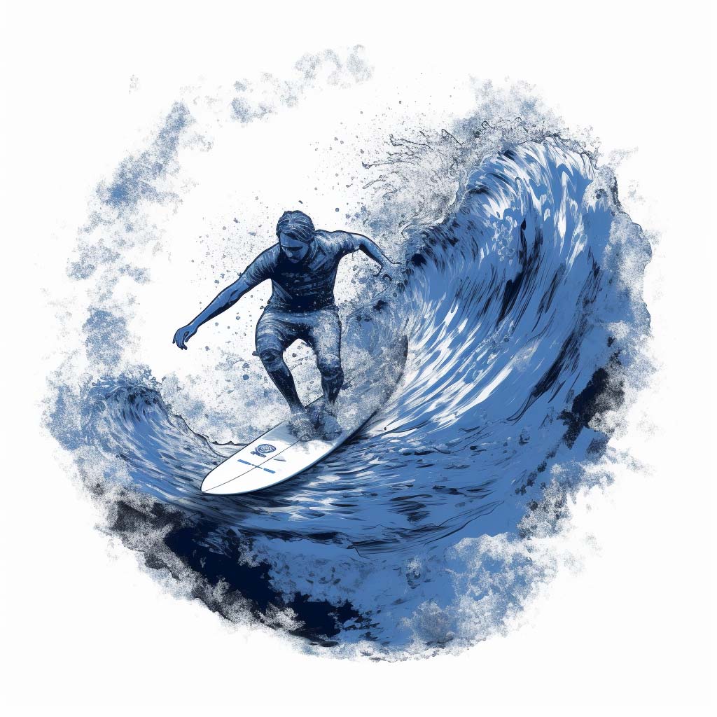 Blue Surfer