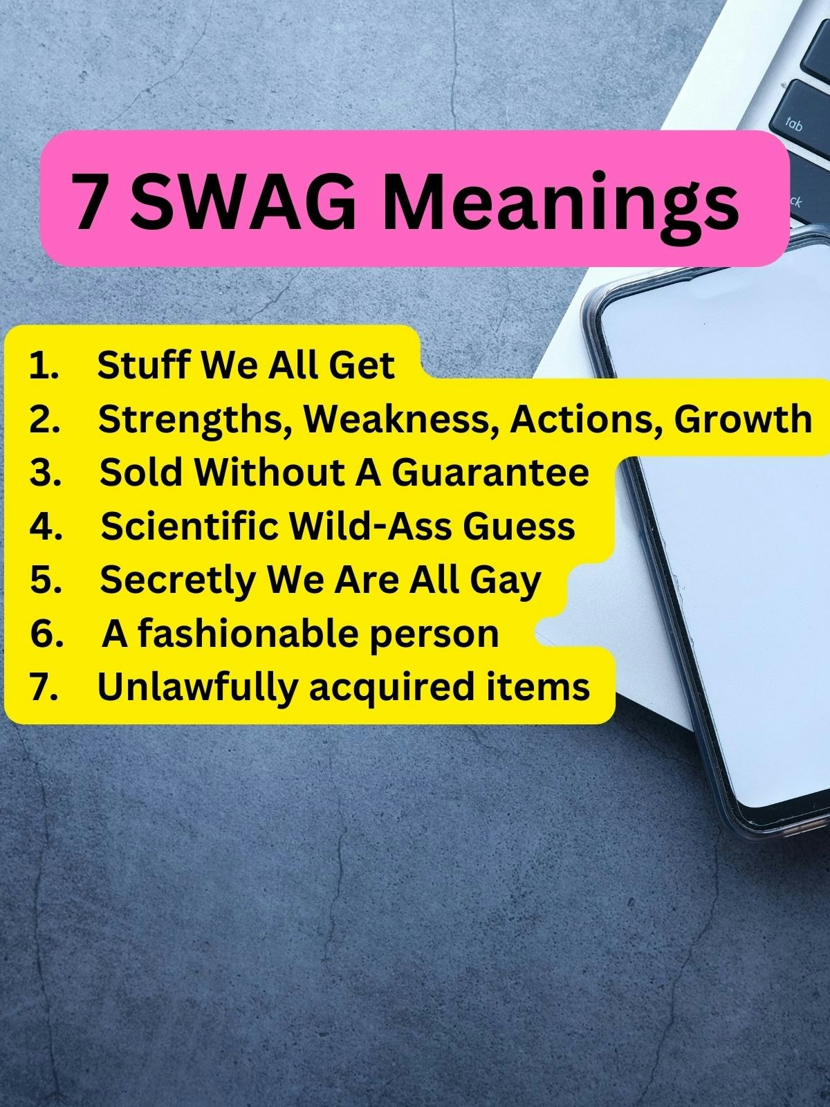 3 Main SWAG Meanings in Business SWAG Acronyms 2024 Stitchi