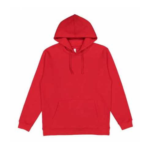 Lat Elevated Basic Plain Red Hoodie