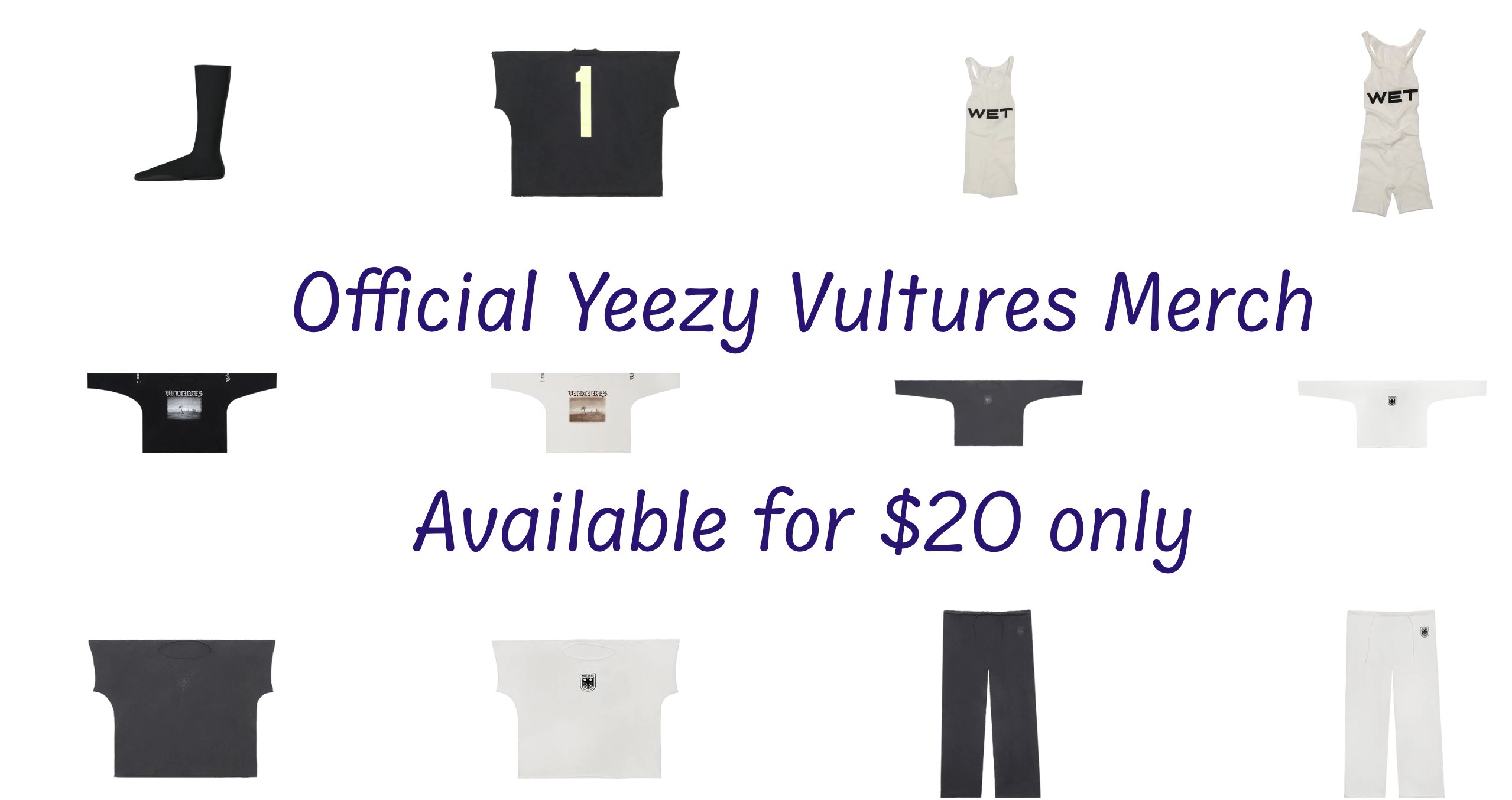 Kanye West's Yeezy Vultures Merch