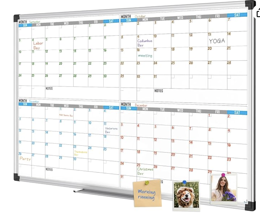 A Dry Erase Calendar Whiteboard  makes an excellent business grand opening gift