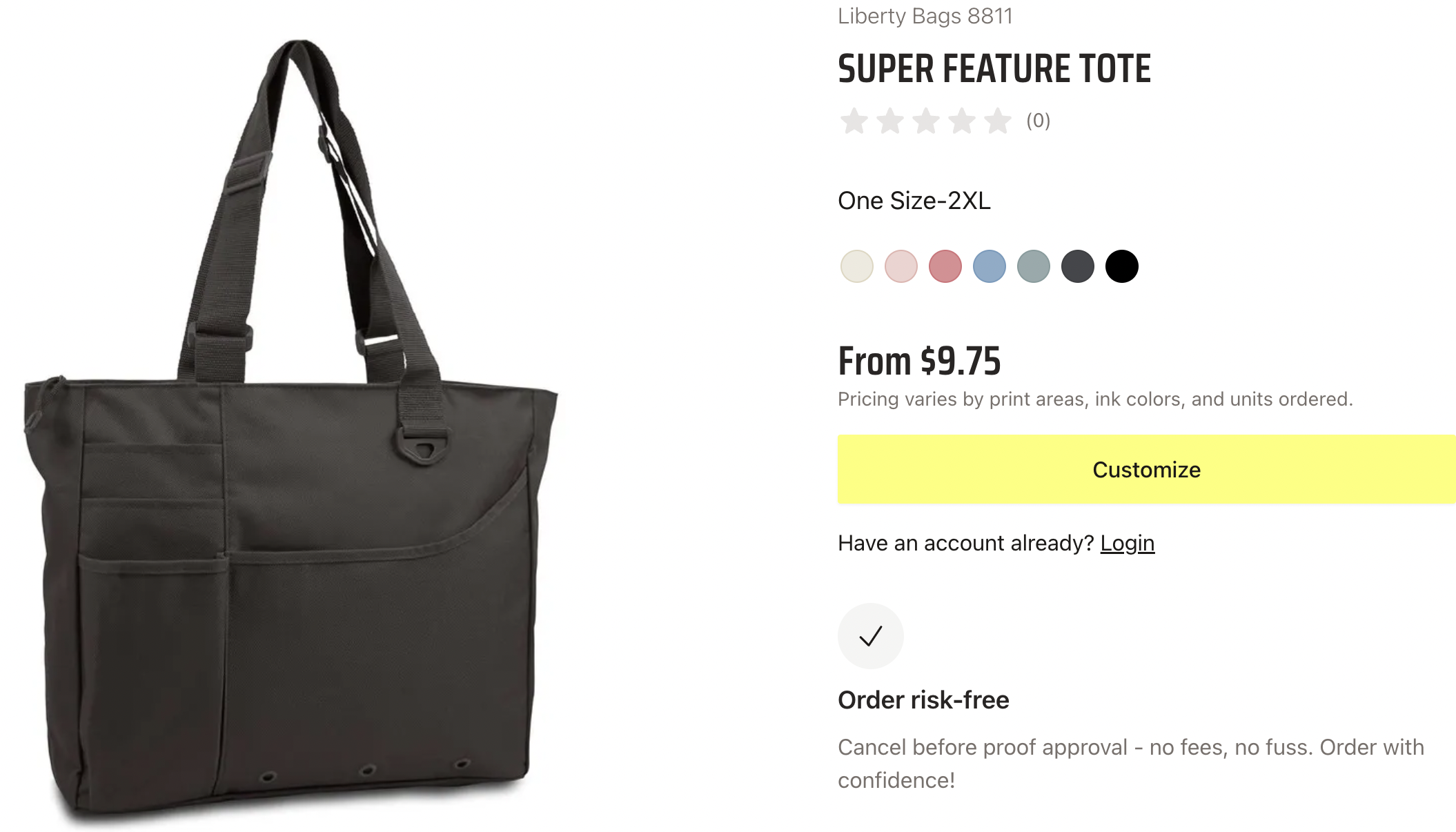 affordable staff gift Liberty Bags Super Feature Tote