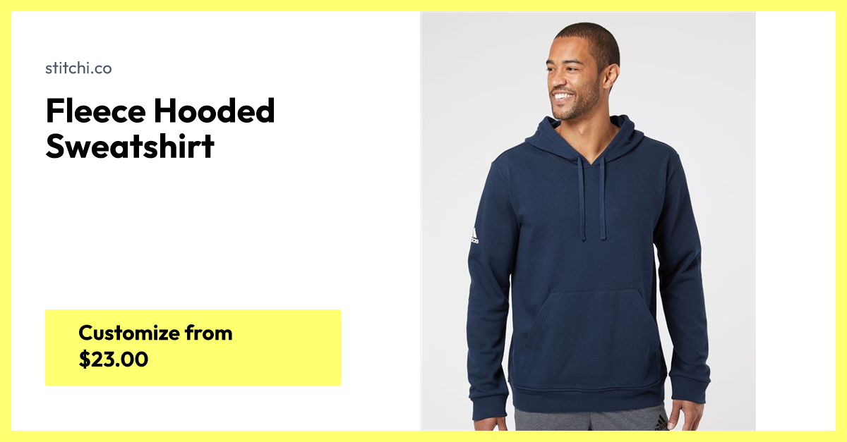 Adidas Fleece Hooded Sweatshirt