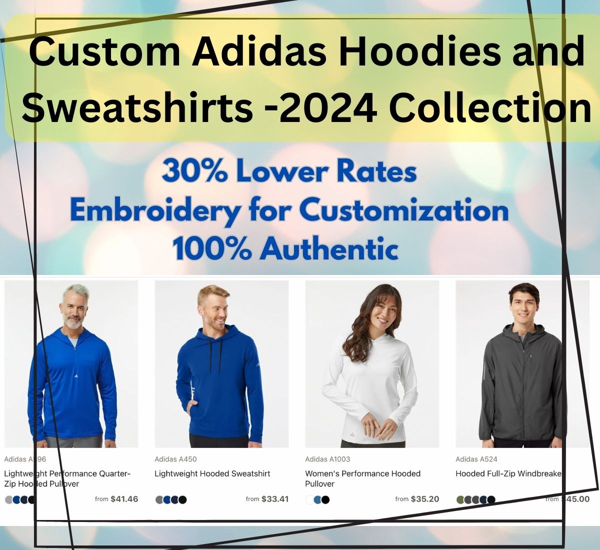 custom Adidas hoodie, Adidas embroidered hoodie