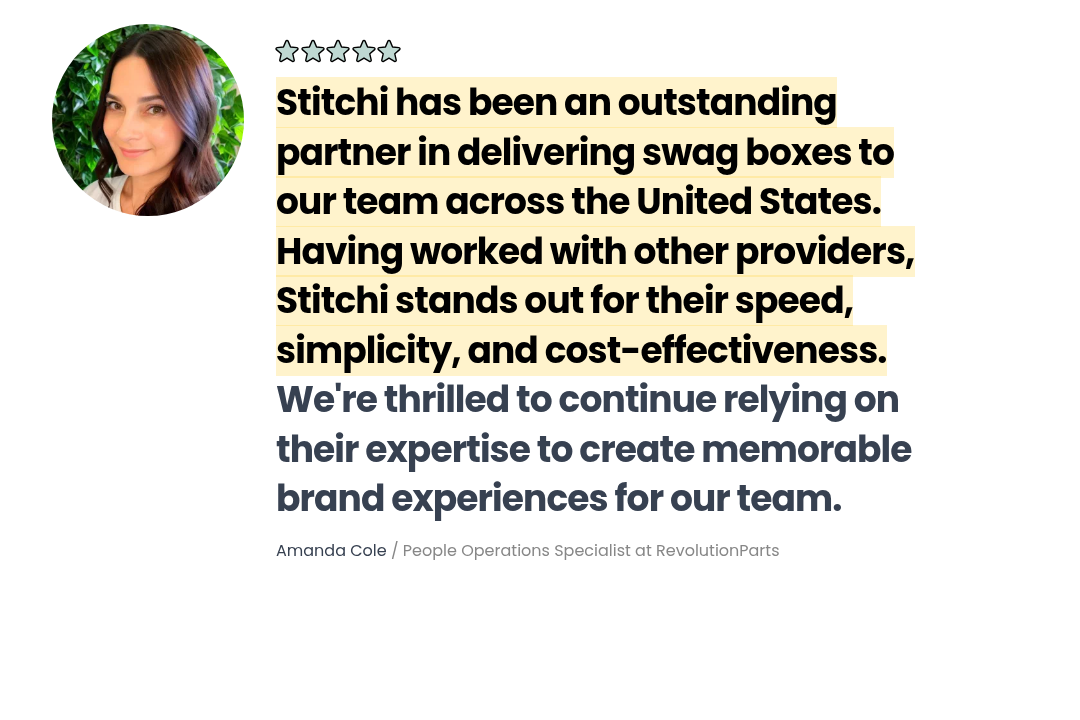 RevolutionParts testimonial