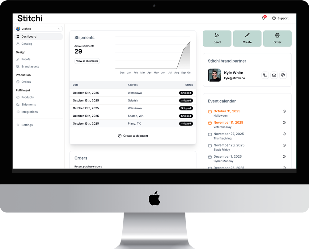 Craft.co Merch Management Dashboard