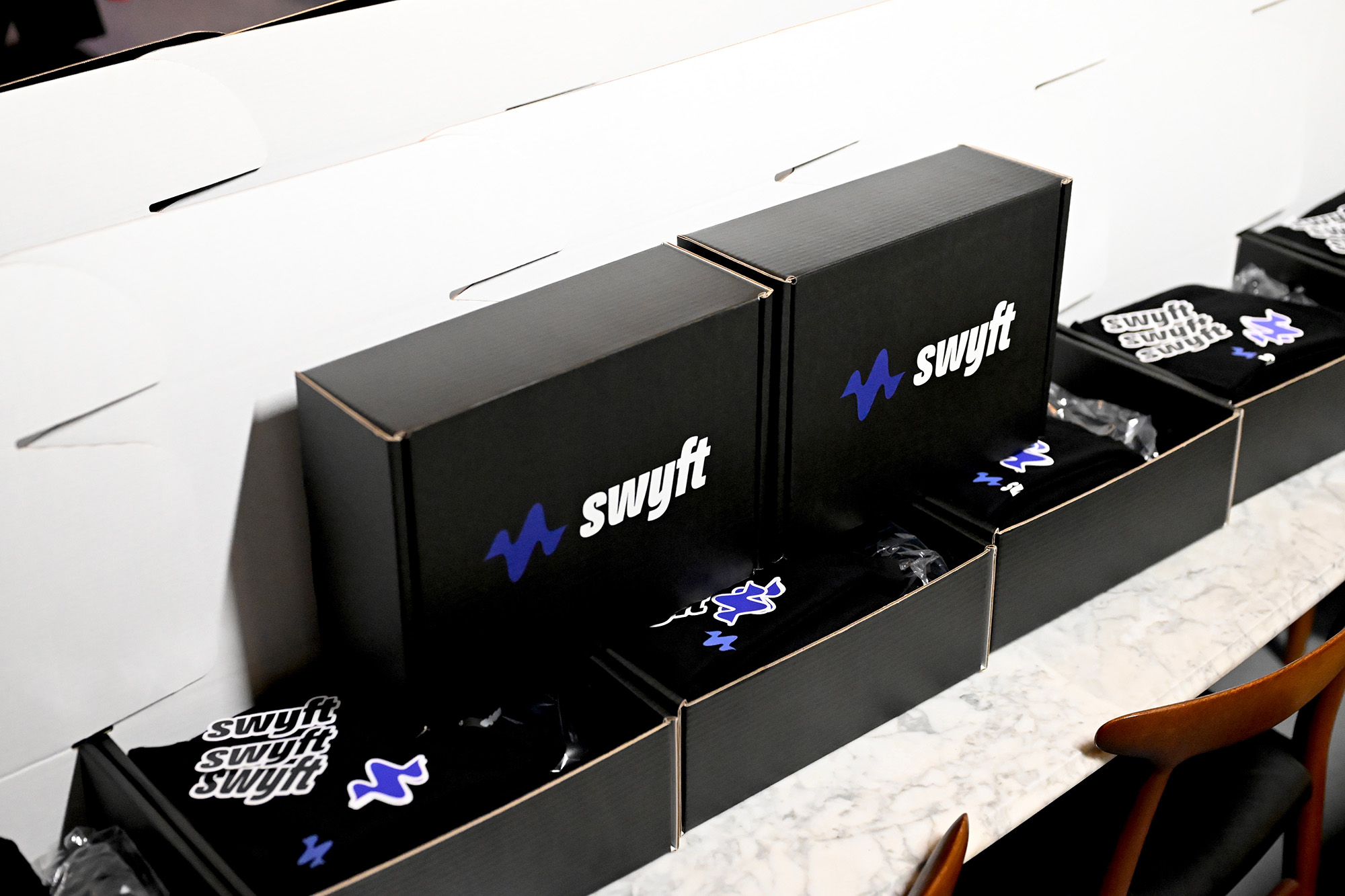 Swyft Client Boxes Display