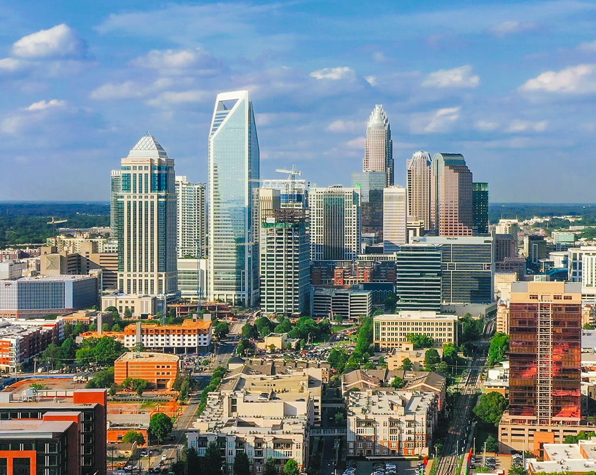 The city of Charlotte, NC
