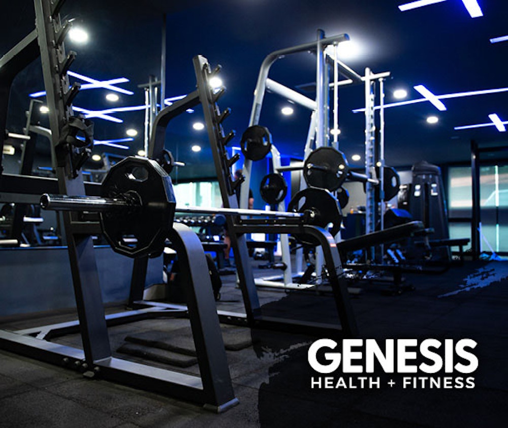 weights at a Genesis gym