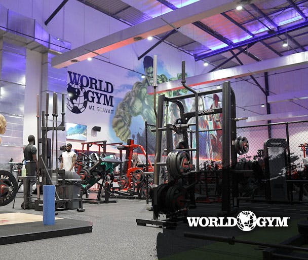 World Gym weights room