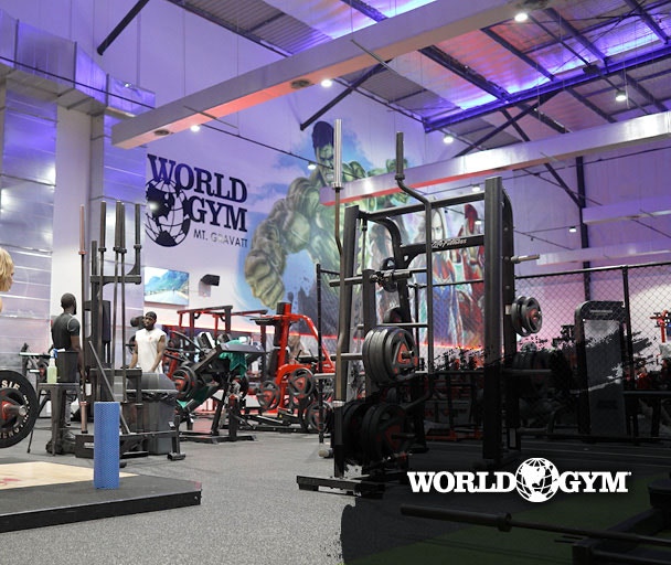 World Gym weights room 