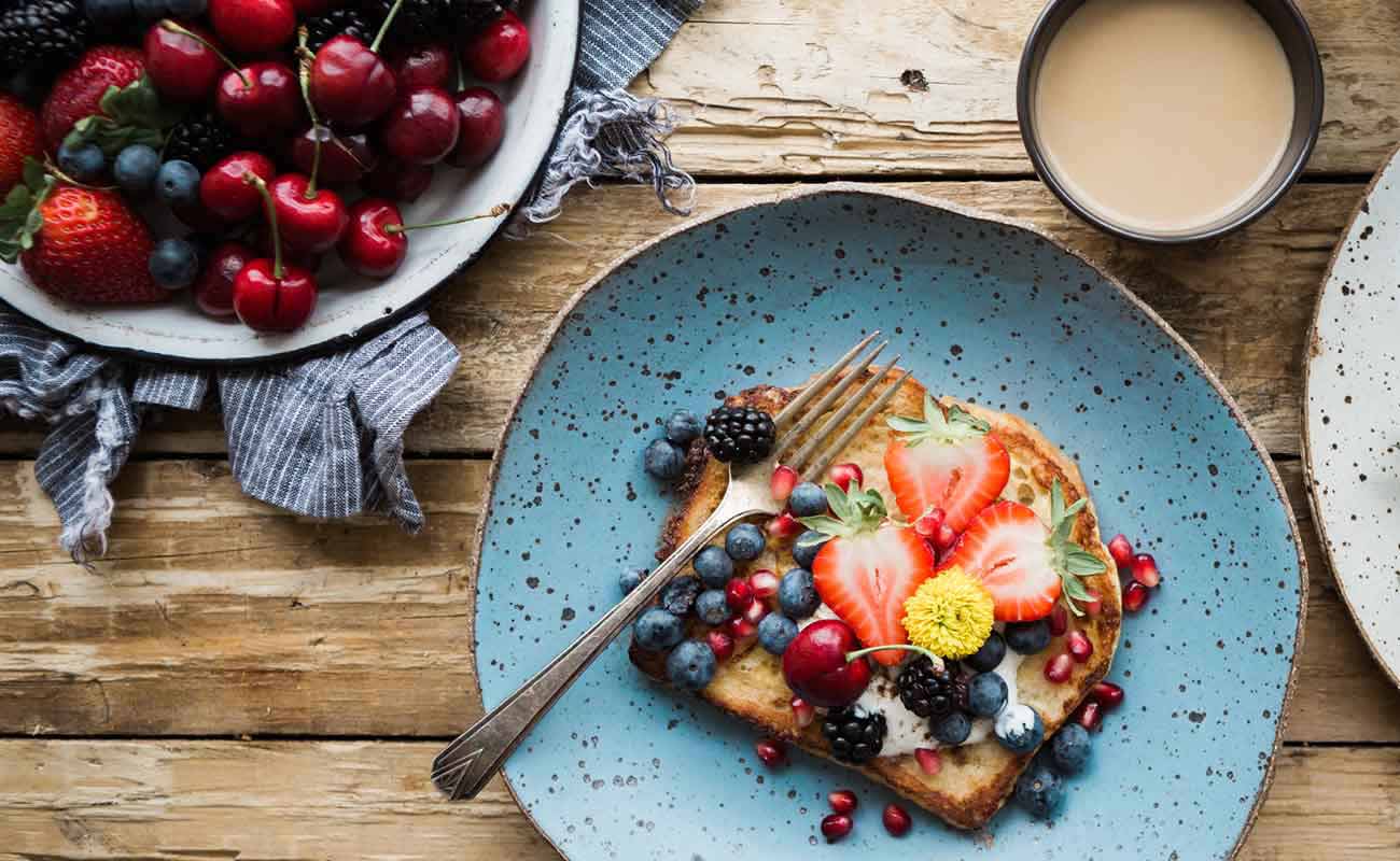 Berries on toast