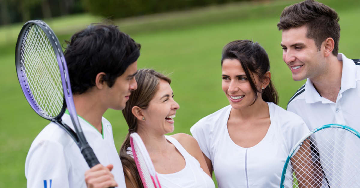 Playing Tennis with Friends - AIPT