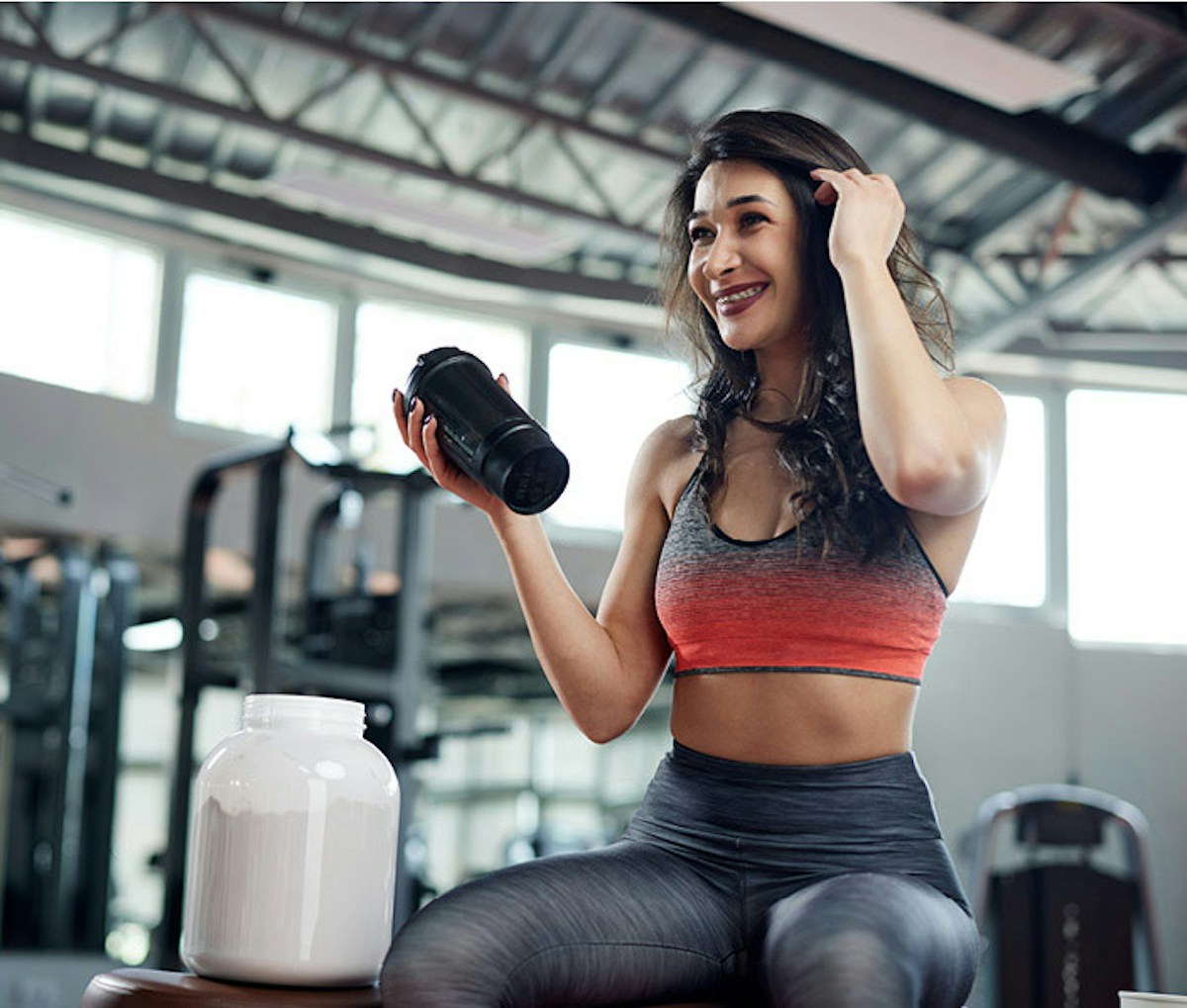 Woman at the gym 