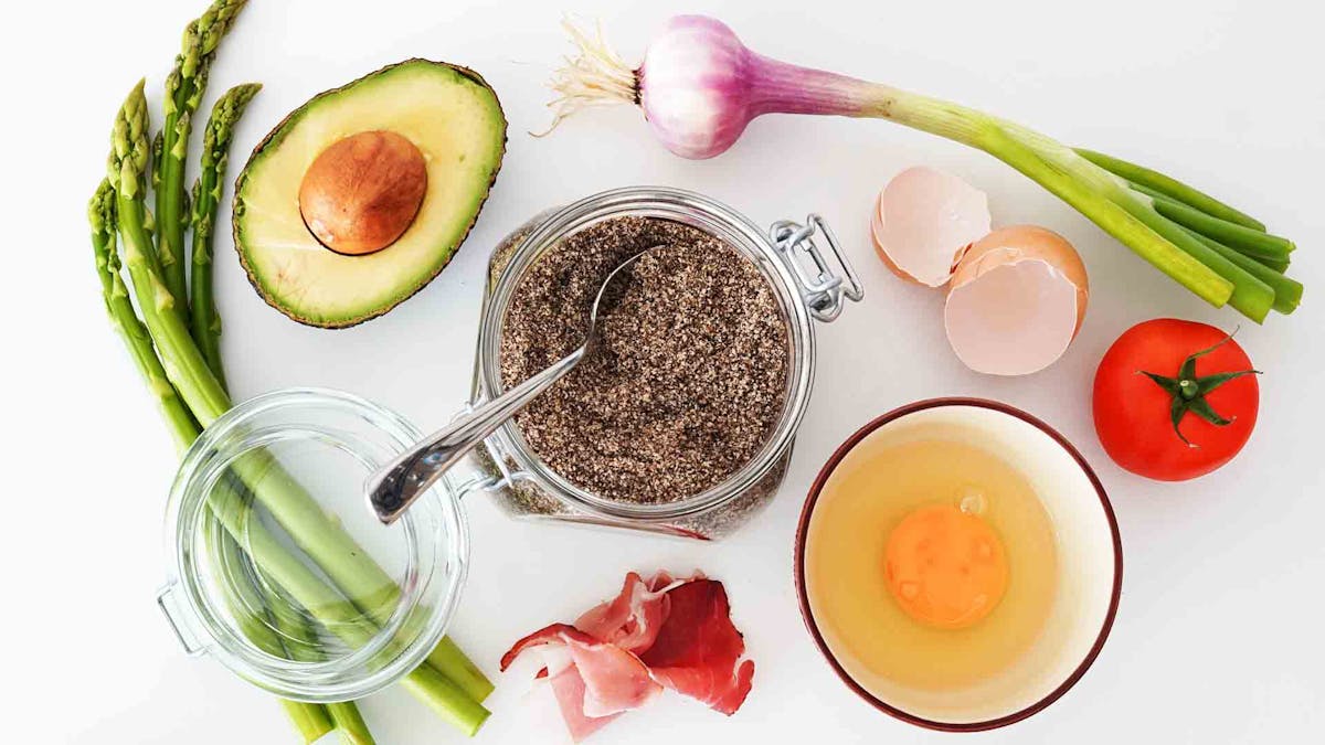 picture of high fat foods eaten on a keto diet