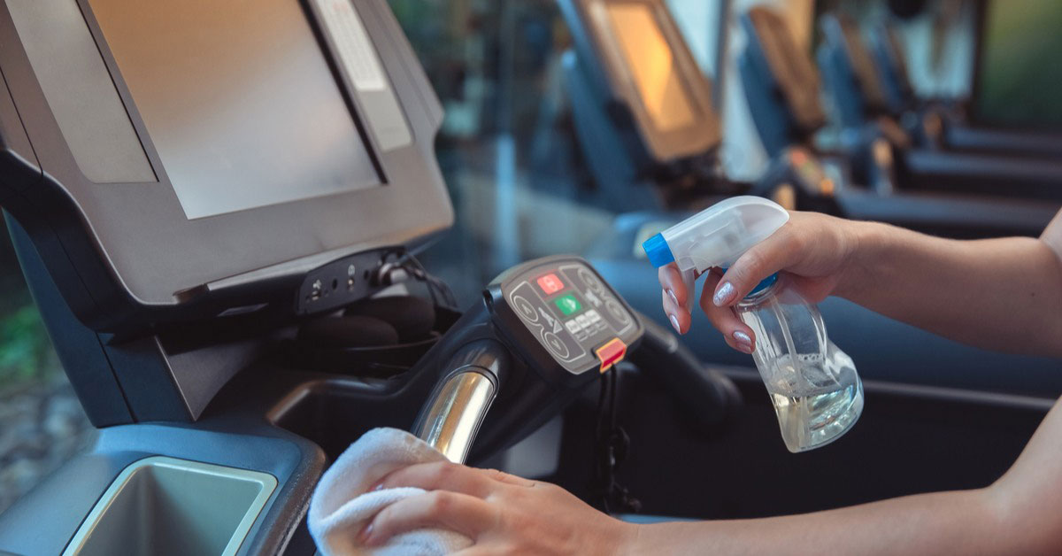 Wiping Gym Equipment | AIPT