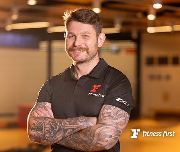 Man in Fitness First uniform