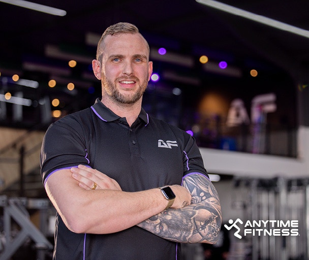 Man in Anytime Fitness uniform