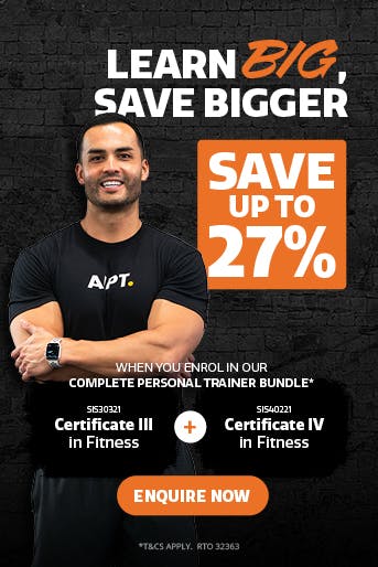 AIPT Trainer promoting upto 27 percent savings on Complete Personal Trainer Bundle