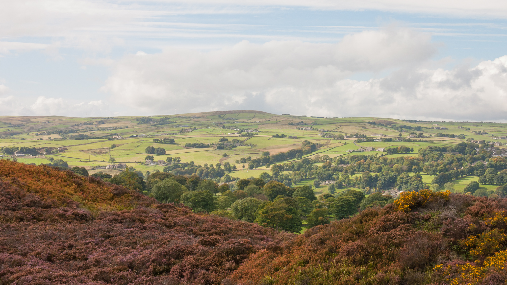 Norland Moor Looking Across The Valley