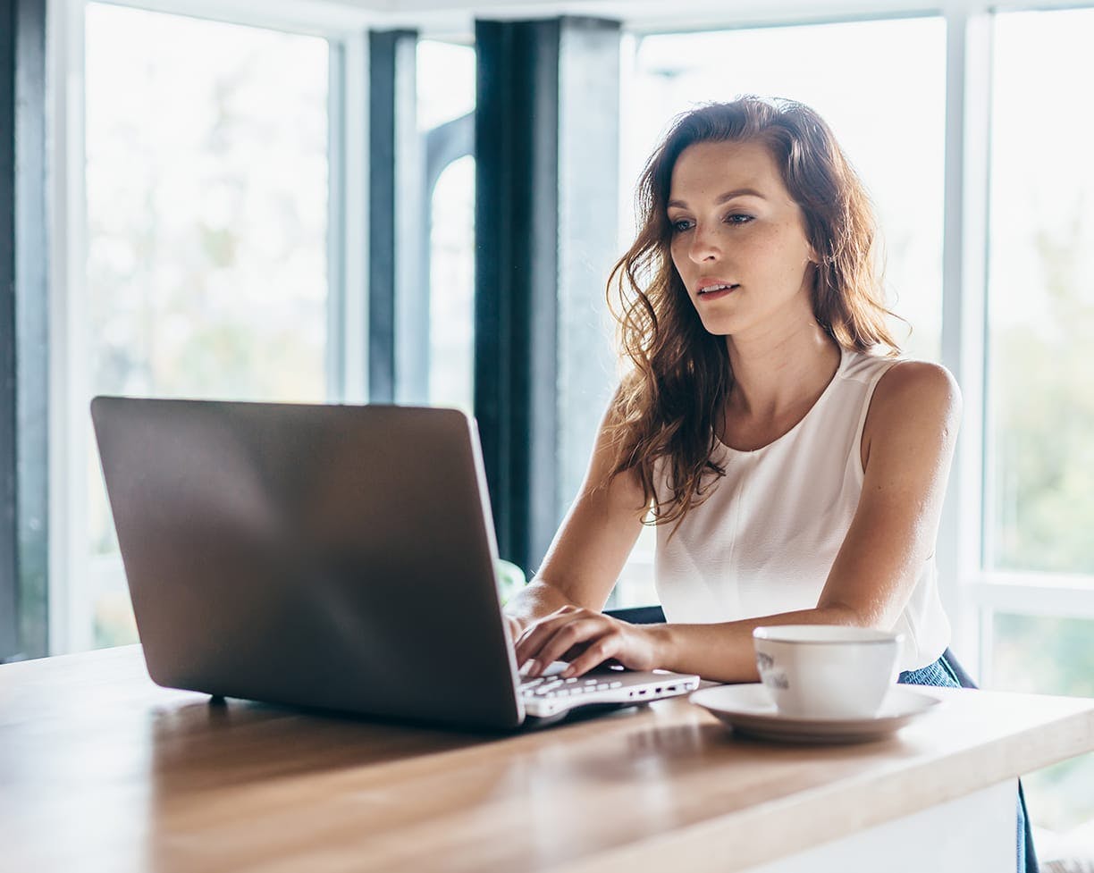 woman on laptop