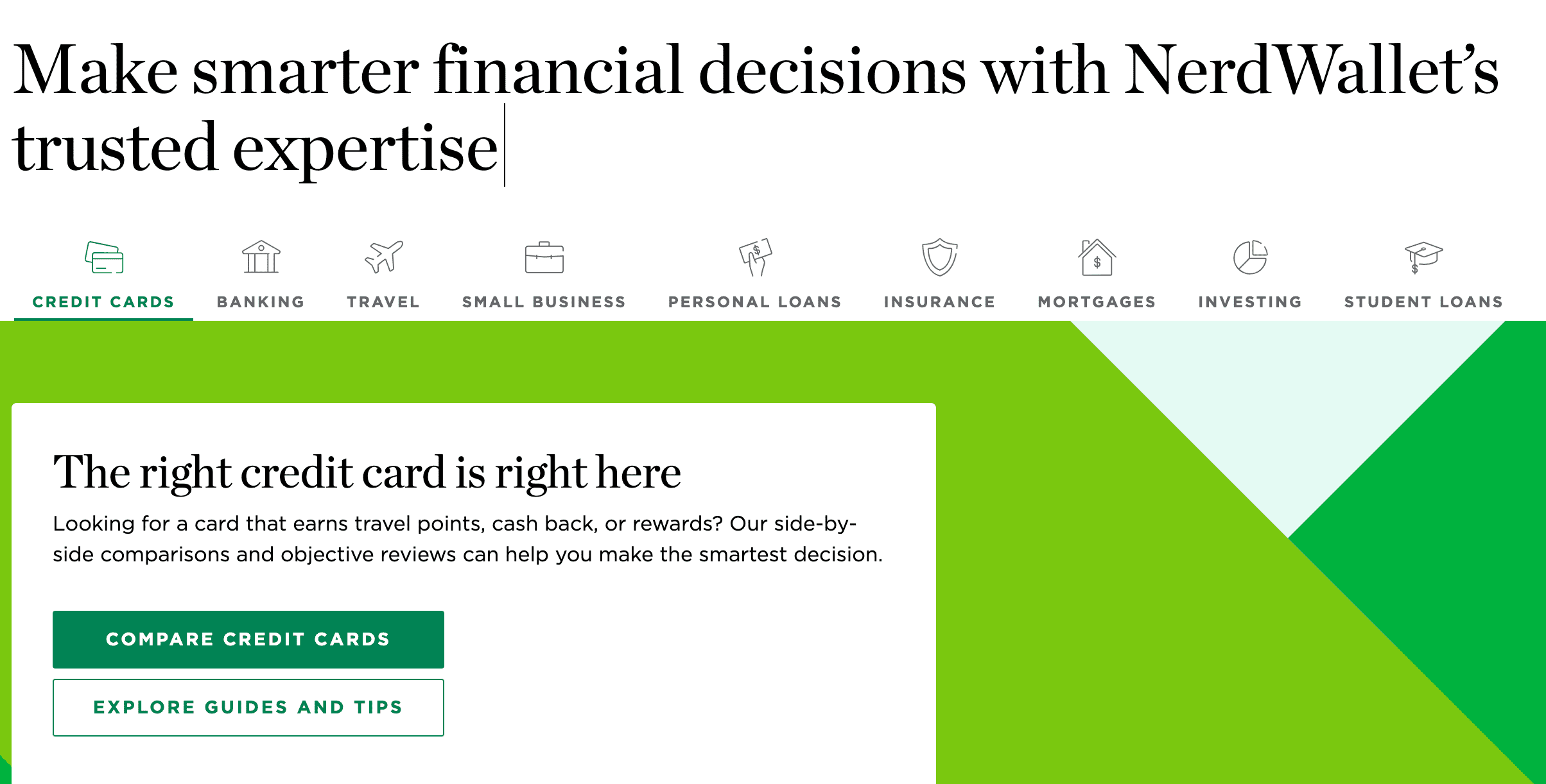 NerdWallet addict - trackdesks showcase