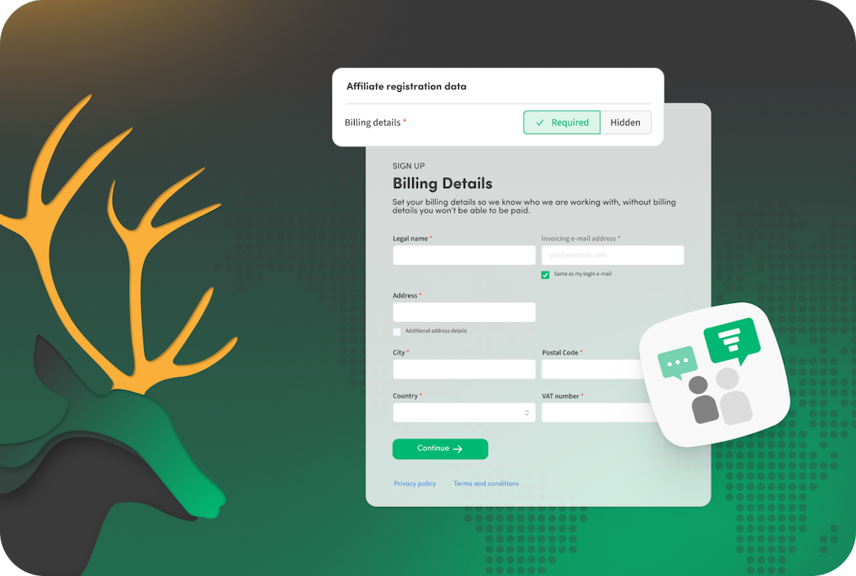 Affiliate Program Sign In Custom Affiliate Sign-Up Pages | Trackdesk