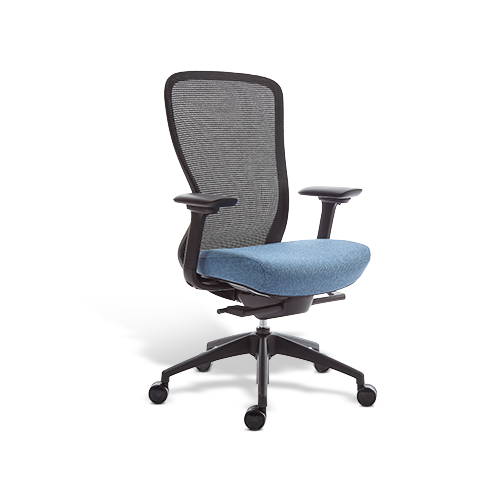 Union & Scale Essentials Mesh Back Fabric Task Chair - Black