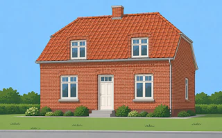 Illustration af murermestervilla