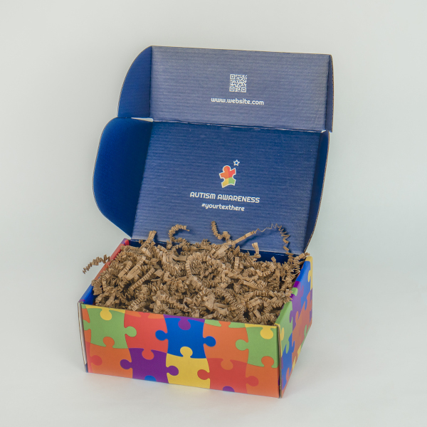 Kraft Brown Crinkle Paper in Display Mailer