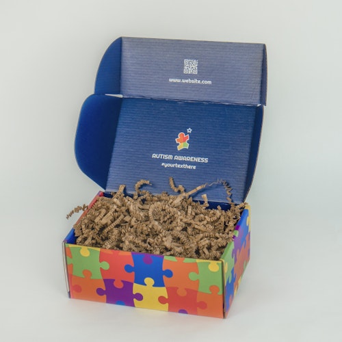 Kraft Brown Crinkle Paper in Display Mailer