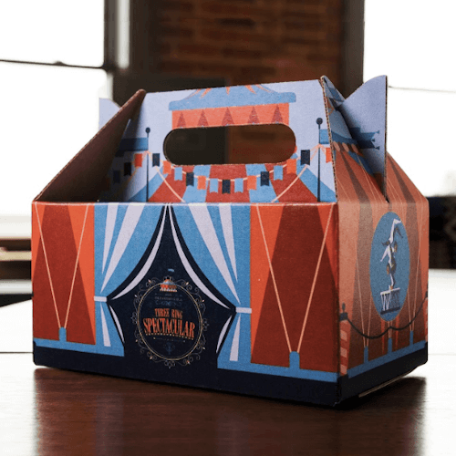 8.5x5.5x4 Gable box - Circus Theme