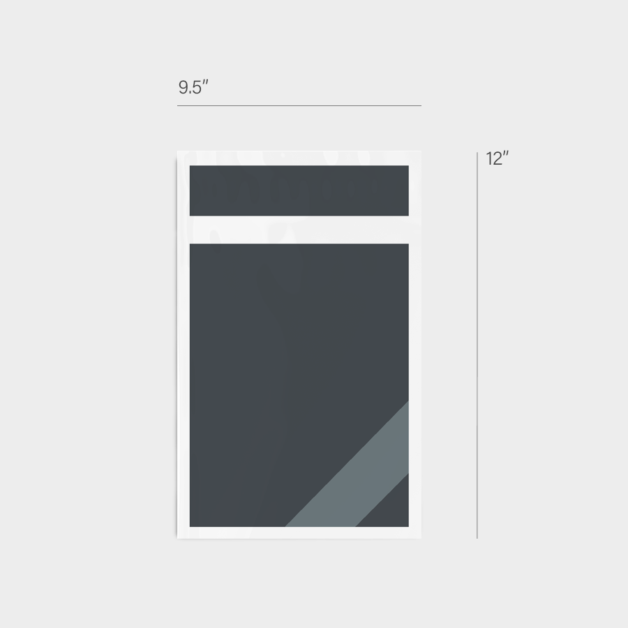 9.5" x 12" Poly Mailer (dimensions)